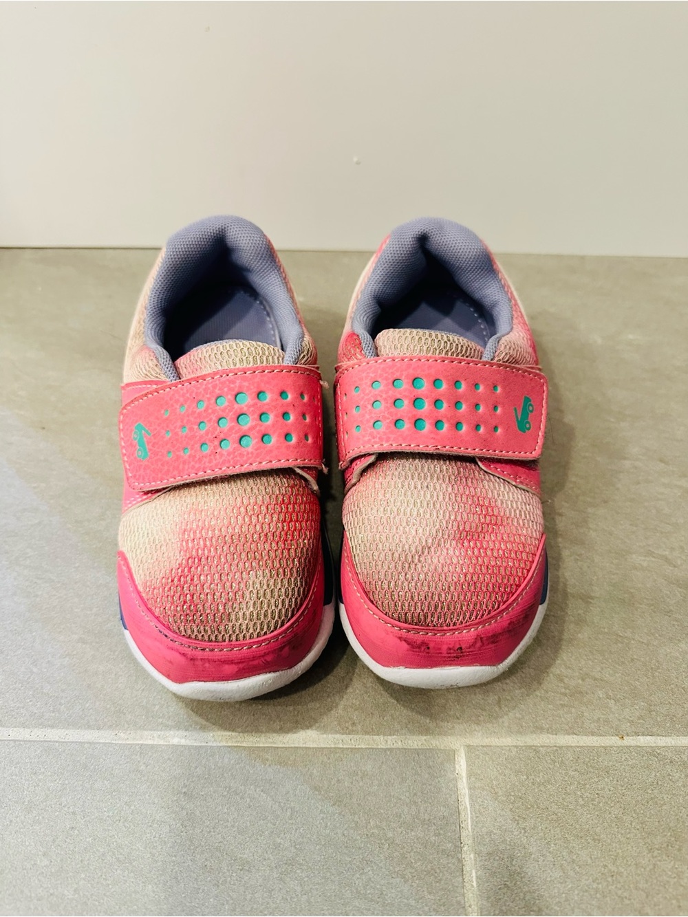See Kai Run Pink Velcro Sneakers